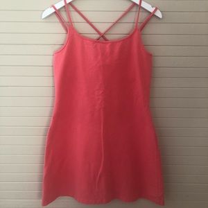 Coral Athletic Mini Dress